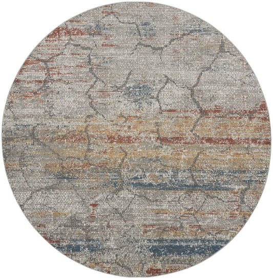 Nourison Rustic Textures RUS11 Round Rug - Multicolour