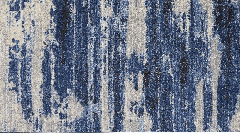 Calvin Klein CK001 River Flow RFV01 Rug - Blue &amp; Grey