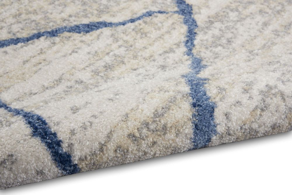 Calvin Klein CK001 River Flow RFV05 Rug - Ivory Blue