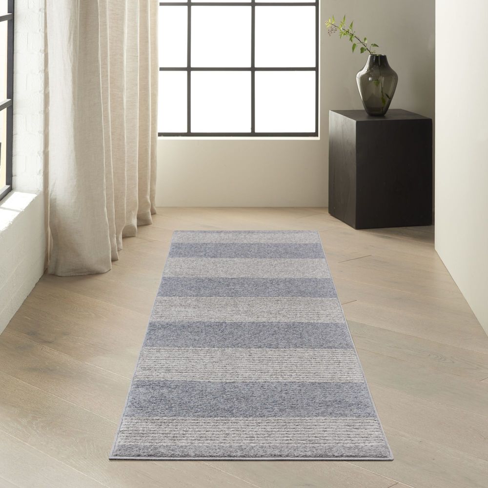 Calvin Klein CK001 River Flow RFV06 Runner Rug - Grey