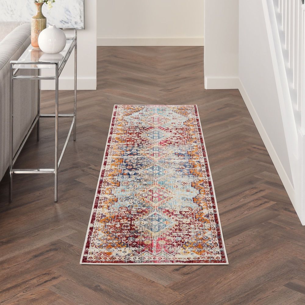 Nourison Vintage Kashan VKA09 Runner Rug - Multicolour