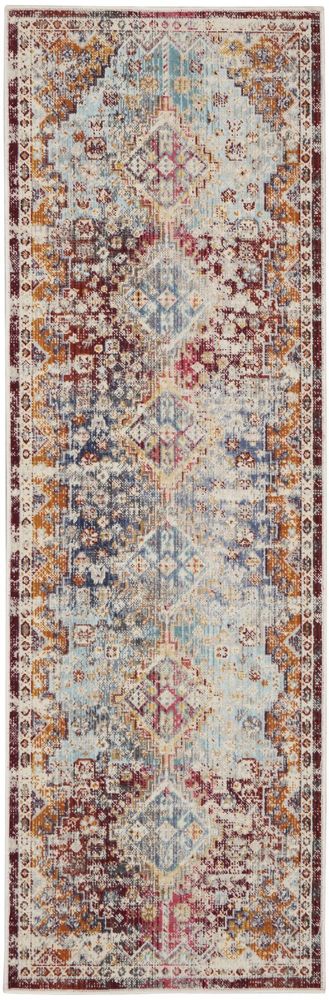 Nourison Vintage Kashan VKA09 Runner Rug - Multicolour