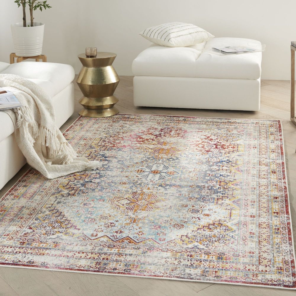 Nourison Vintage Kashan VKA09 Rug - Multicolour