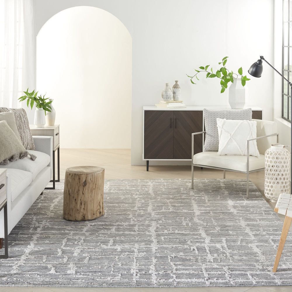 Nourison Luna LUN02 Rug - Grey &amp; Silver