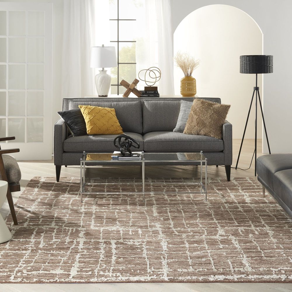 Nourison Luna LUN02 Rug - Mocha &amp; Ivory