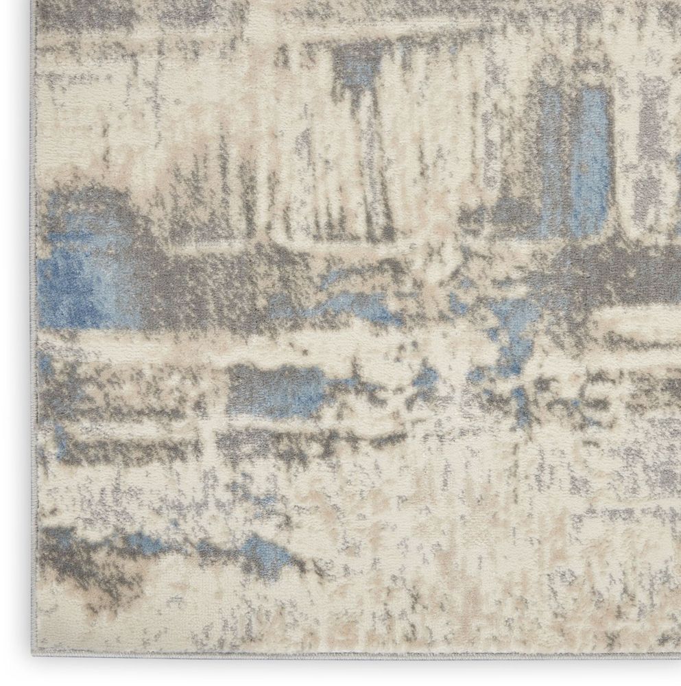 Nourison Solace SLA07 Rug - Ivory Grey &amp; Blue