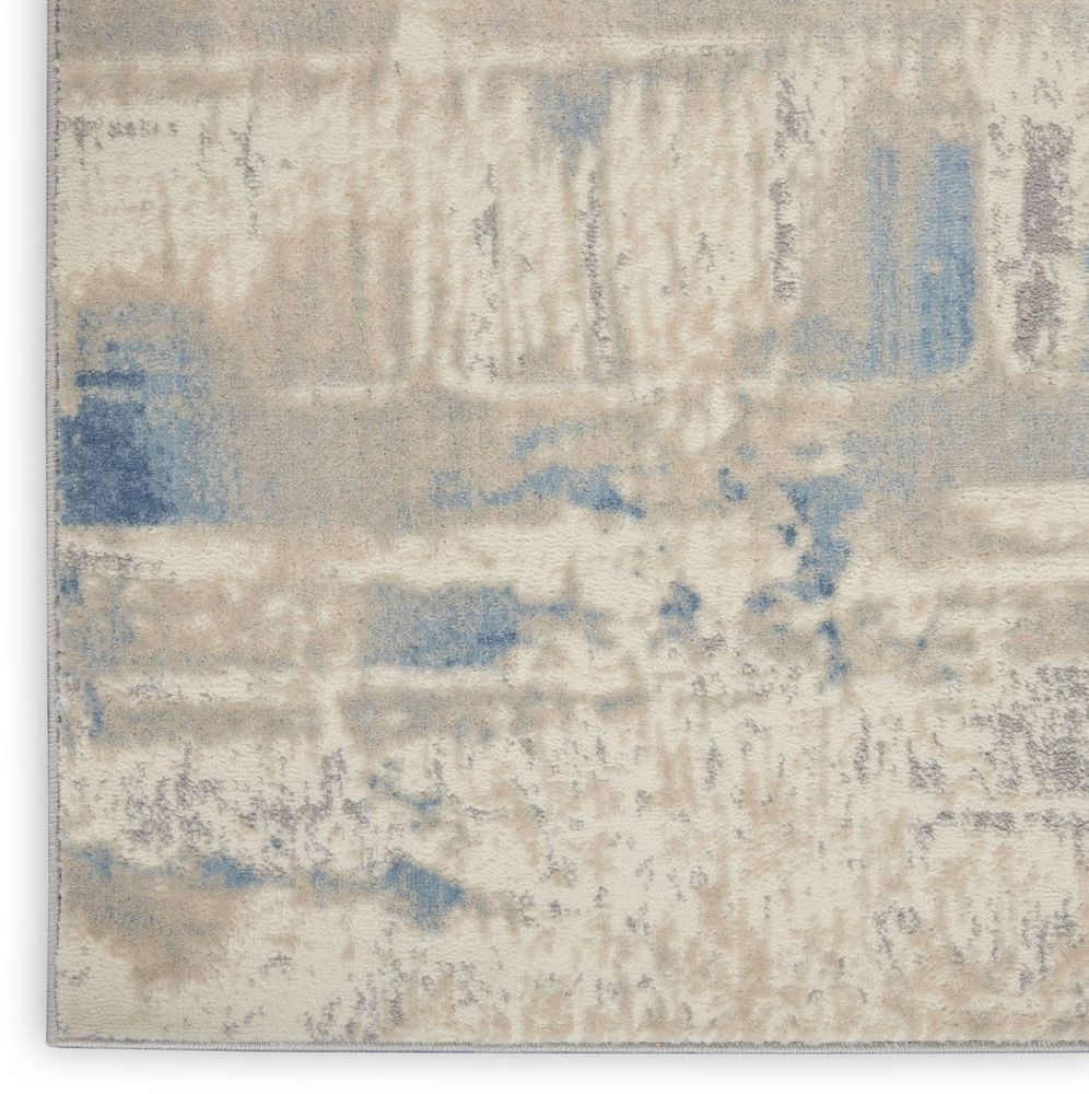 Nourison Solace SLA08 Rug - Ivory Grey &amp; Blue