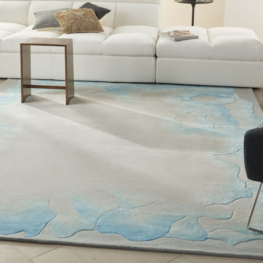 Nourison Prismatic PRS22 Rug - Sea Mist &amp; Blue