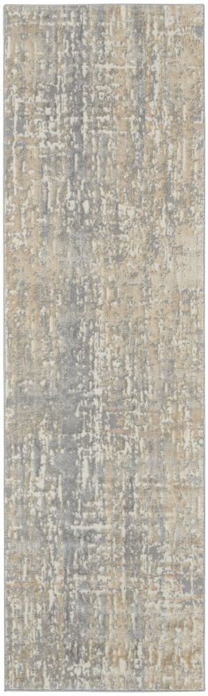 Calvin Klein CK005 Enchanting ECH04 Runner Rug - Grey &amp; Beige