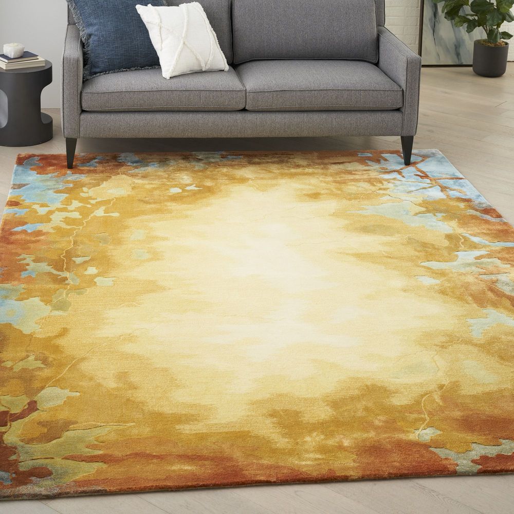 Nourison Prismatic PRS29 Rug - Gold &amp; Multicolour