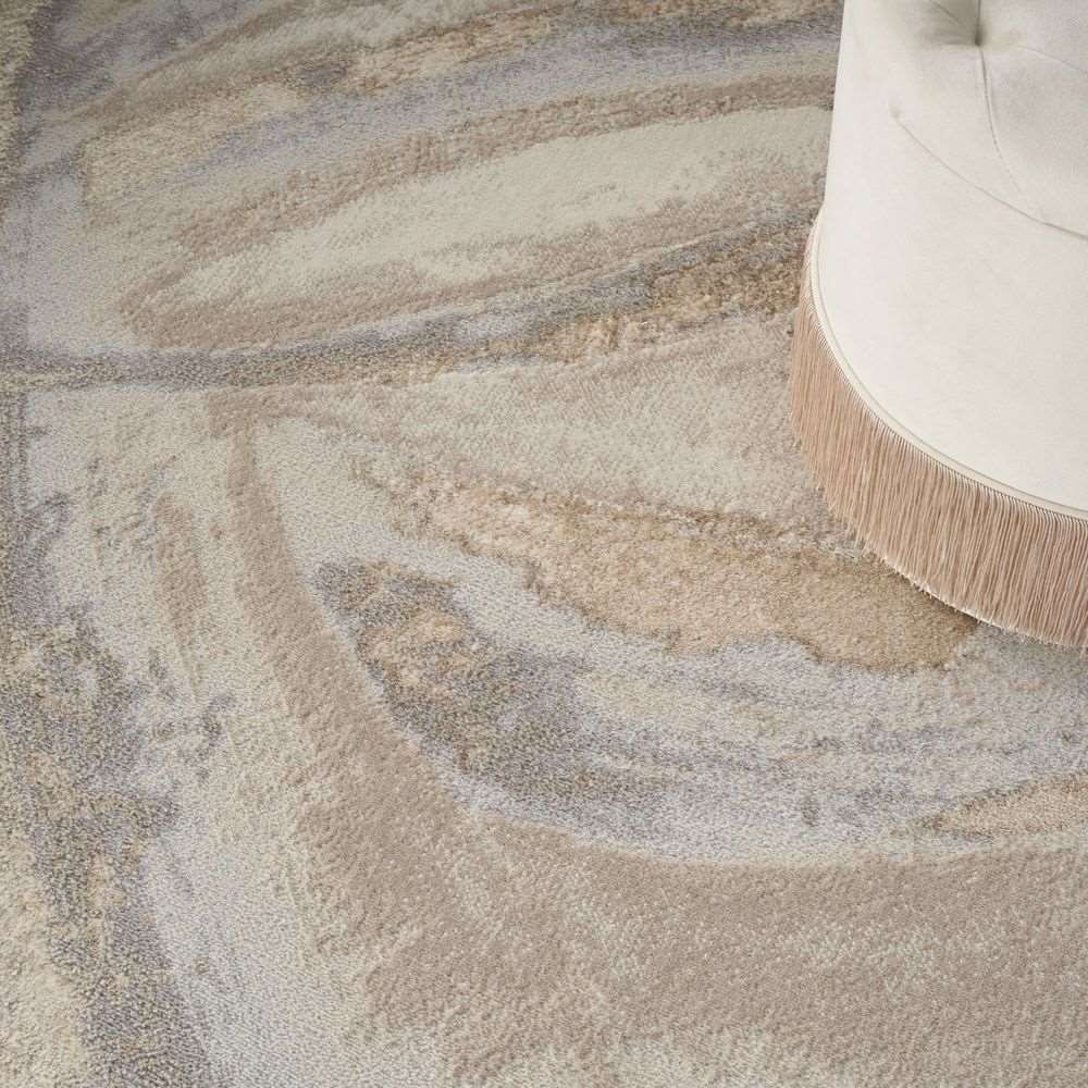 Nourison Brushstrokes BSK01 Rug - Beige &amp; Grey