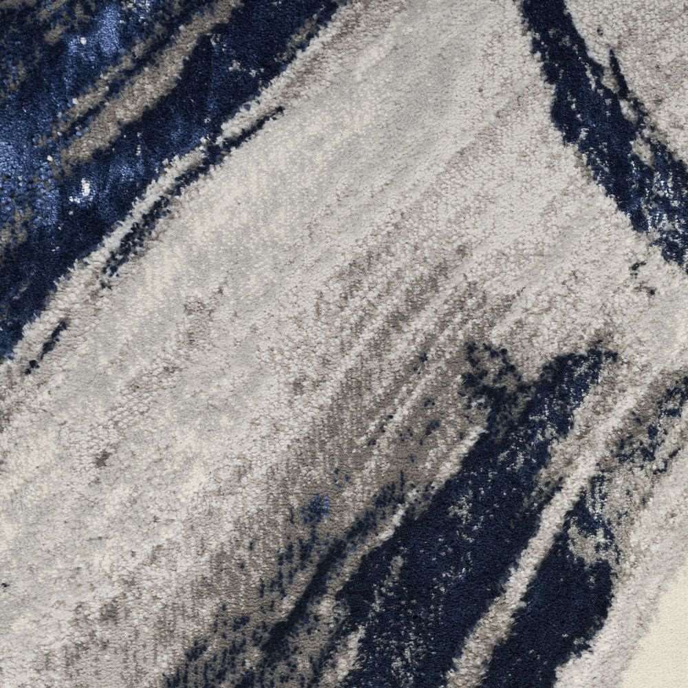 Nourison Brushstrokes BSK02 Rug - Grey &amp; Navy