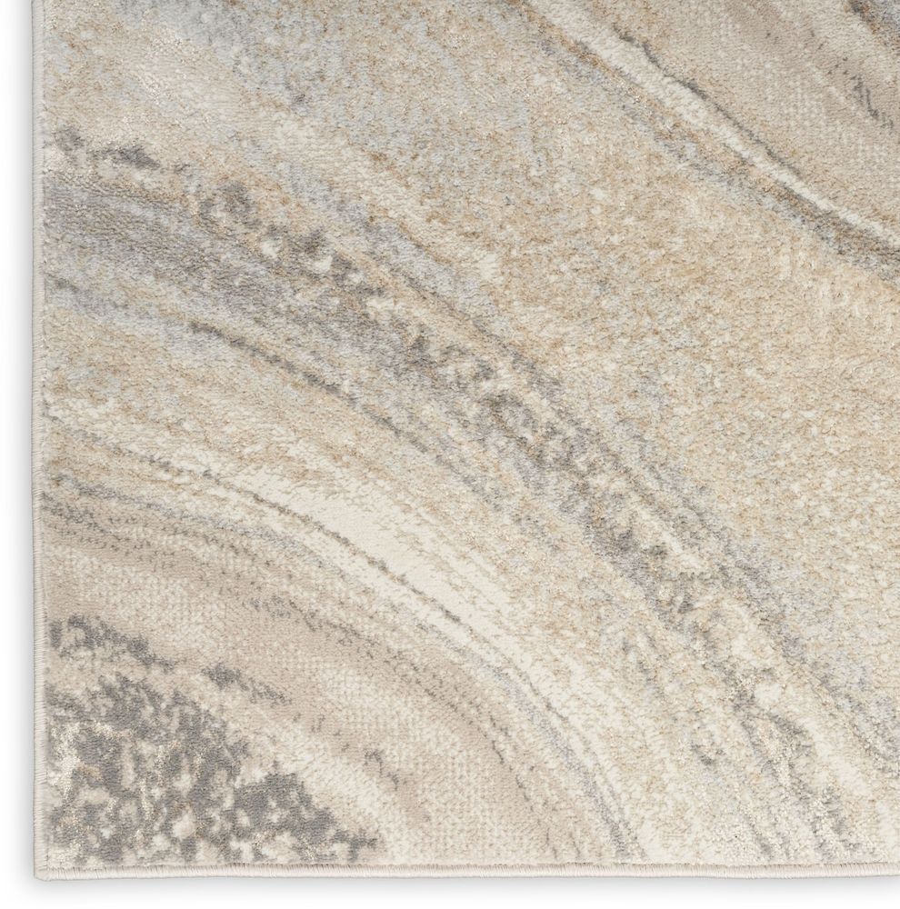 Nourison Brushstrokes BSK03 Rug - Cream &amp; Grey