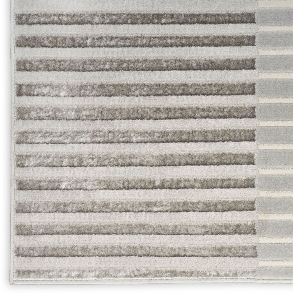 Nourison Brushstrokes BSK04 Rug - Silver &amp; Grey