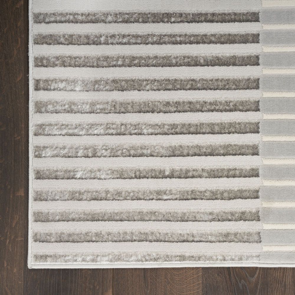 Nourison Brushstrokes BSK04 Rug - Silver &amp; Grey