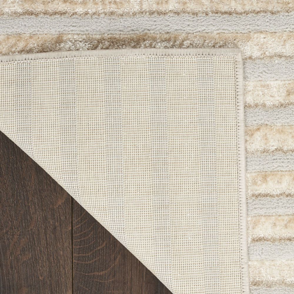 Nourison Brushstrokes BSK04 Rug - Beige &amp; Silver