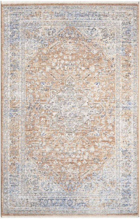 Nourison Elegant Heirlooms ELH01 Runner Rug - Blue &amp; Multicolour