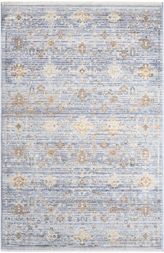 Nourison Elegant Heirlooms ELH02 Runner Rug - Blue &amp; Ivory