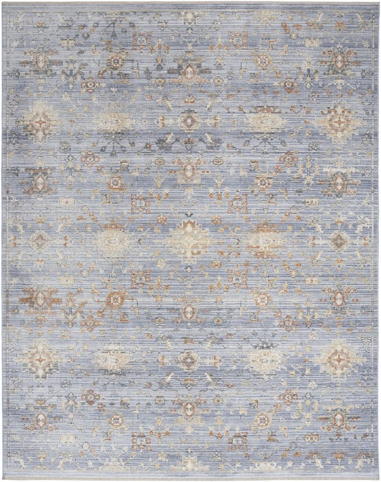 Nourison Elegant Heirlooms ELH02 Rug - Blue &amp; Ivory