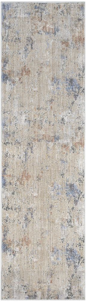 Nourison Abstract Hues ABH01 Runner Rug - Beige &amp; Grey