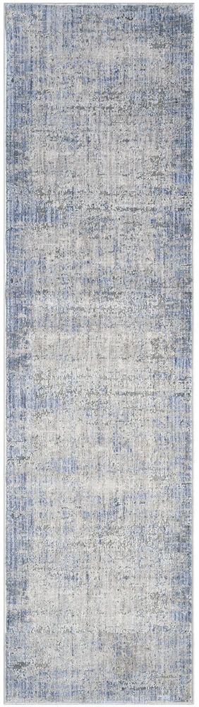 Nourison Abstract Hues ABH02 Runner Rug - Blue &amp; Grey