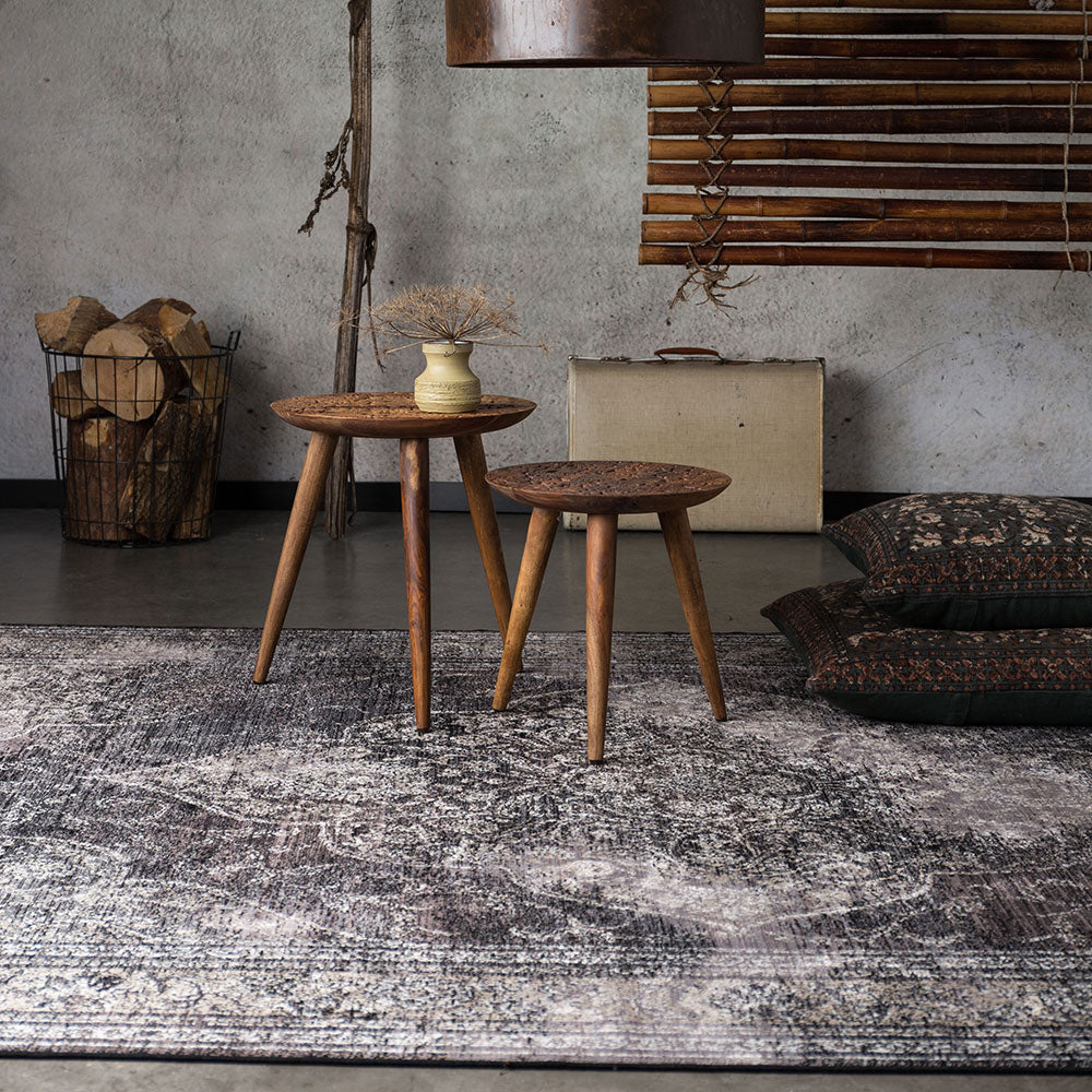 Dutchbone Rugged Rug - Dark