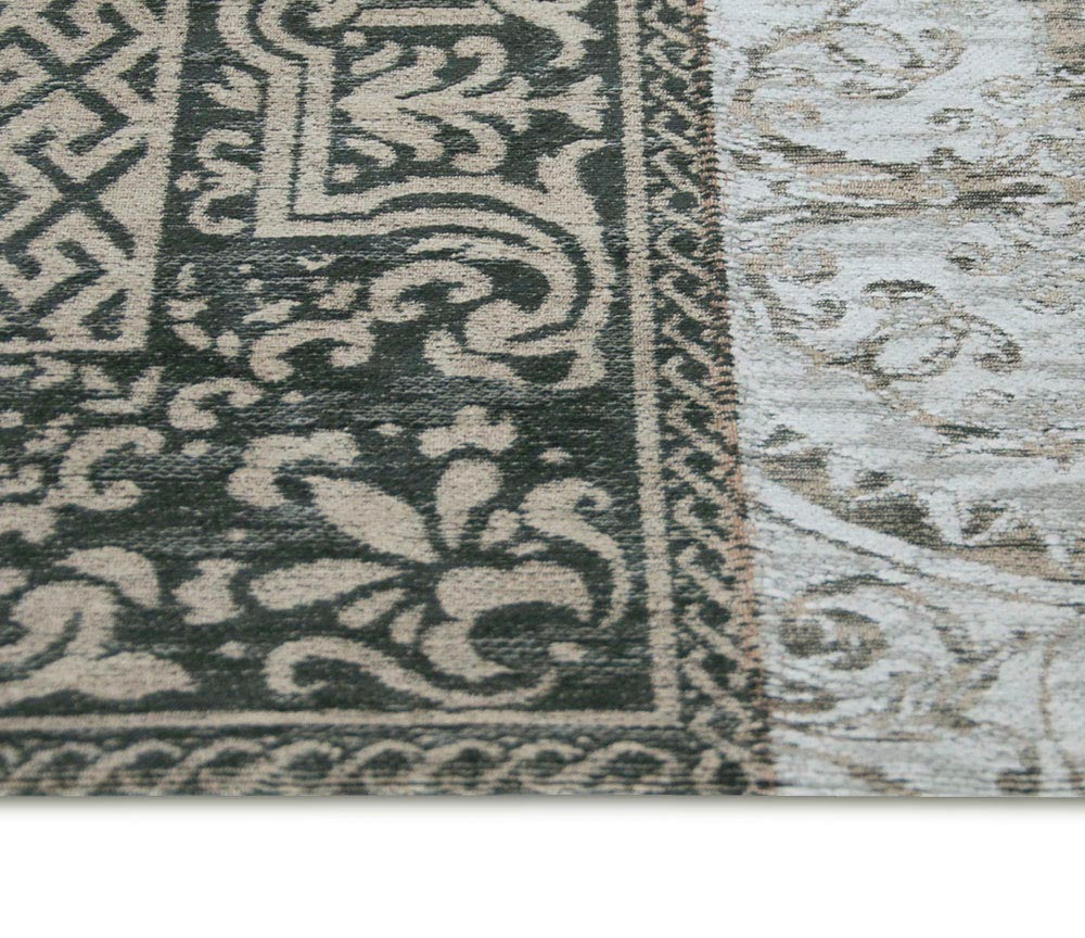 Louis De Poortere Multi Rug - Black &amp; White 8101