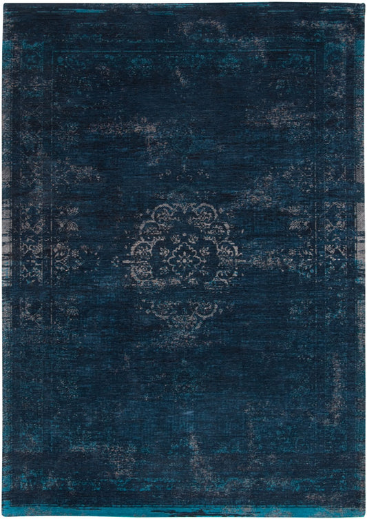 Louis De Poortere Medallion Rug - Blue Night 8254