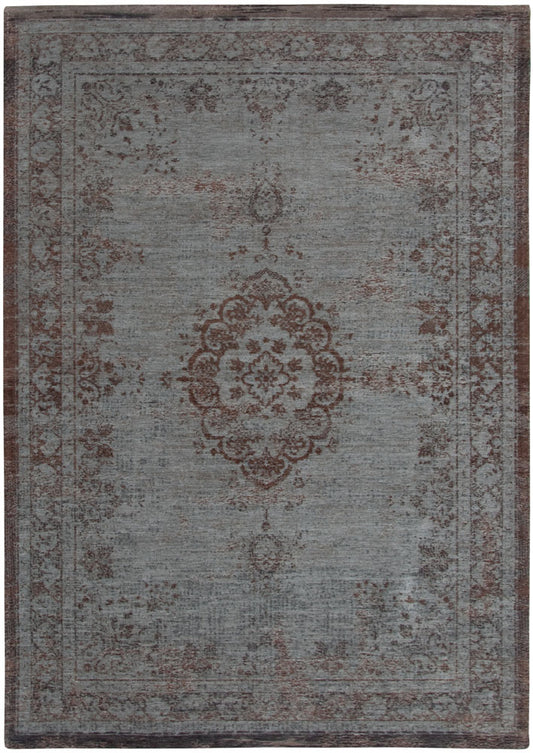 Louis De Poortere Medallion Rug - Grey Ebony 8257