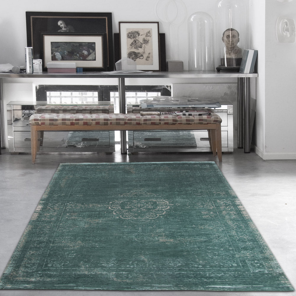 Louis De Poortere Medallion Rug - Jade 8258