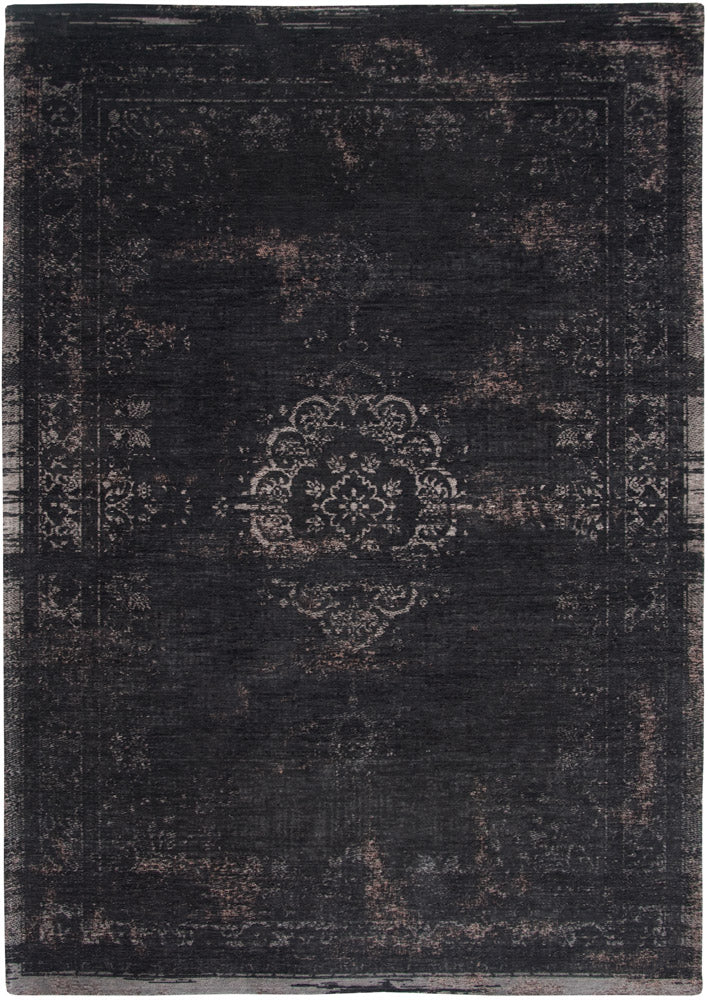 Louis De Poortere Medallion Rug - Mineral Black 8263