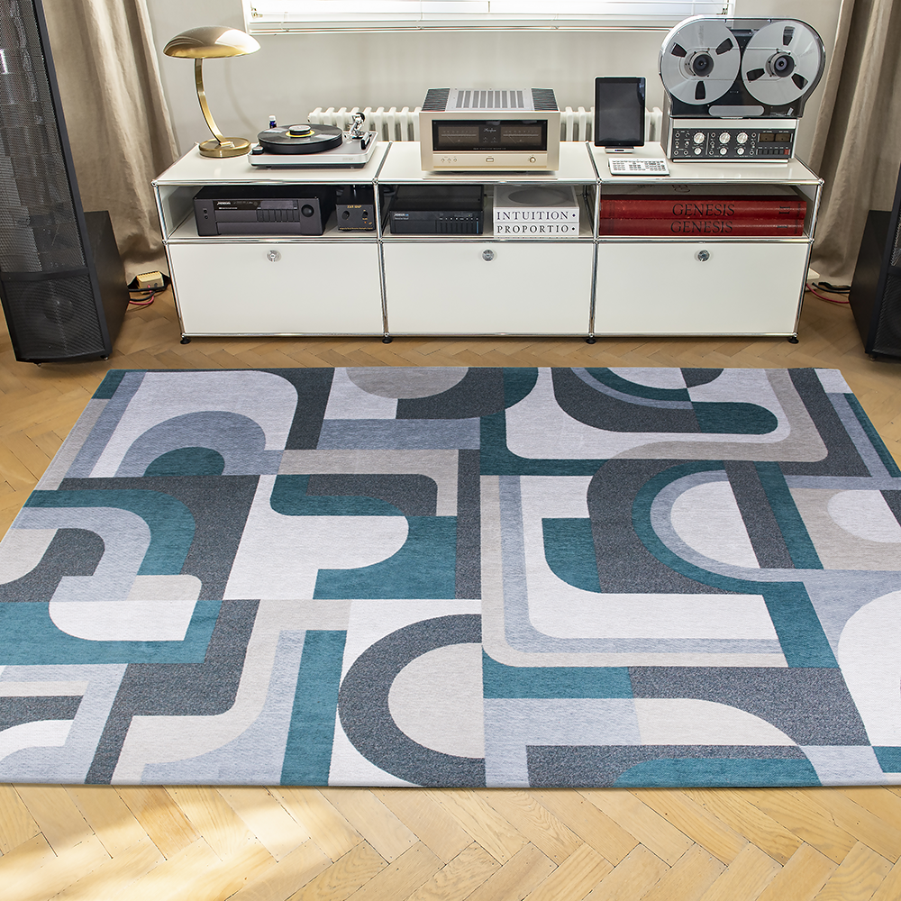 Louis De Poortere Nuance Module Rug - 9208 Morris Green