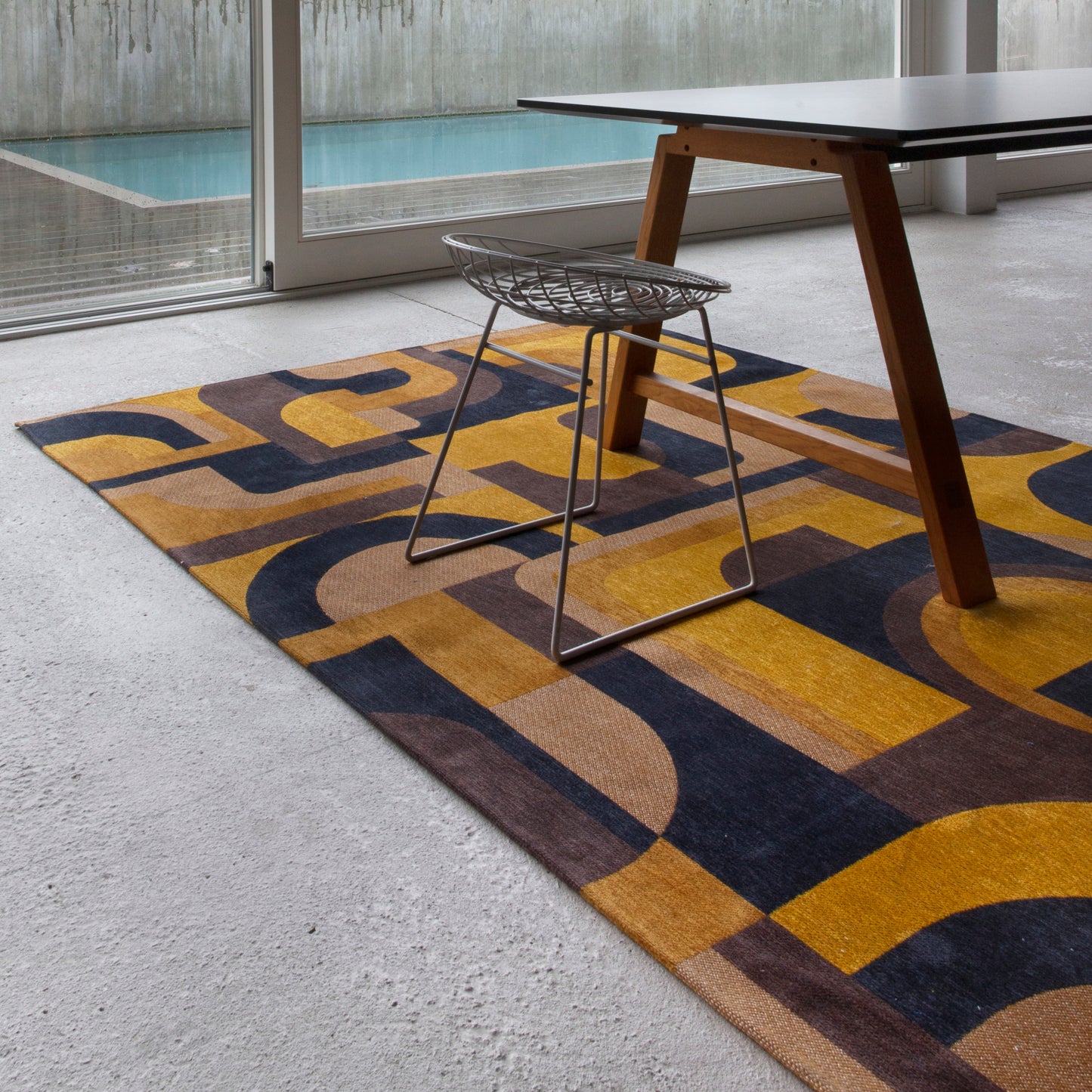 Louis De Poortere Nuance Module Rug - 9210 Yellow Meyer