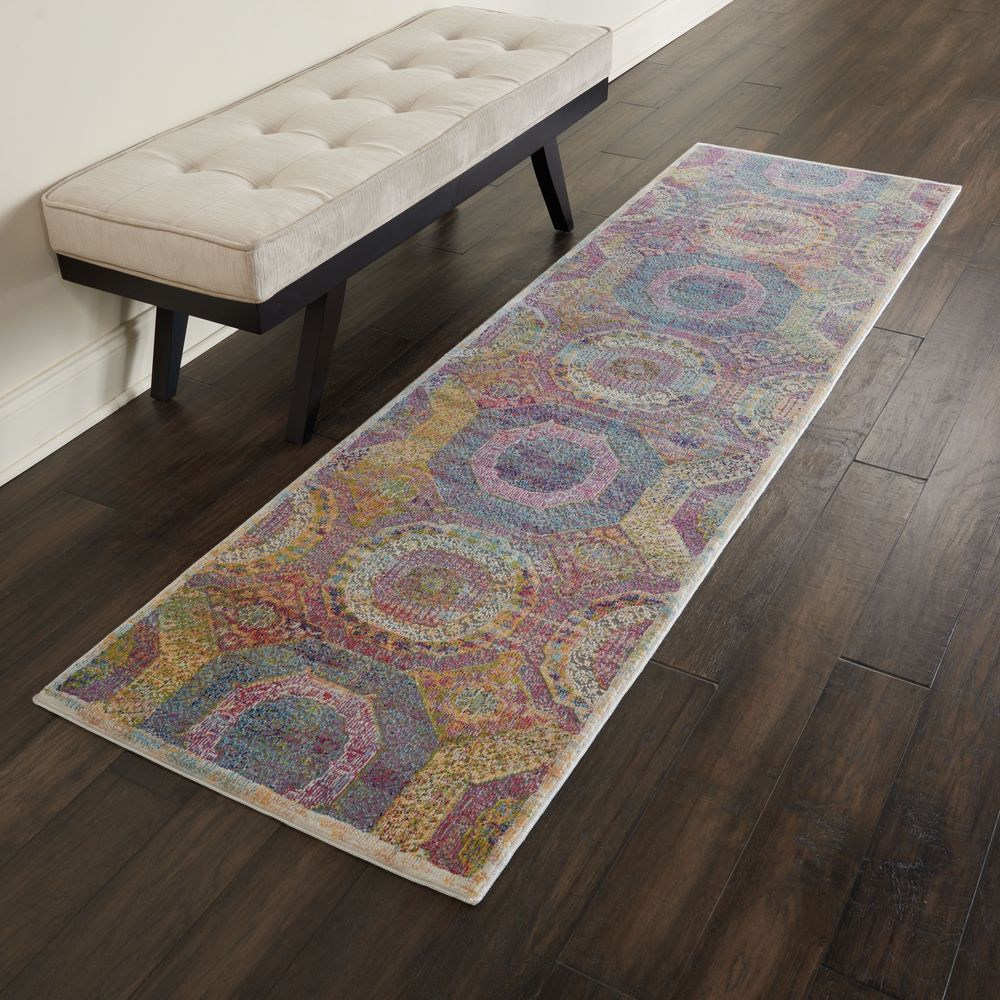 Nourison Ankara Global ANR05 Runner Rug - Multicolour