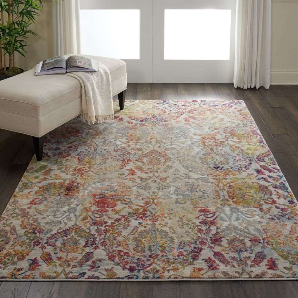 Nourison Ankara Global ANR06 Rug - Ivory &amp; Orange