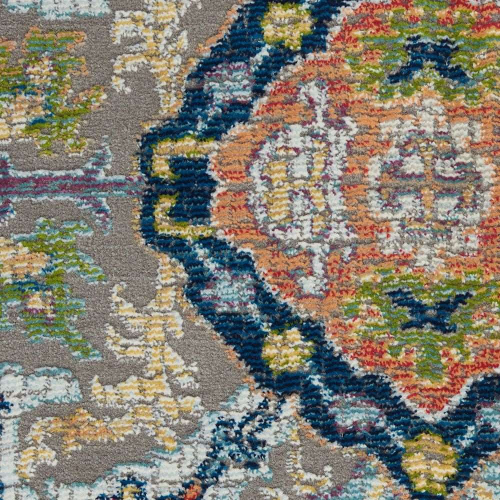 Nourison Ankara Global ANR12 Rug - Grey &amp; Multicolour