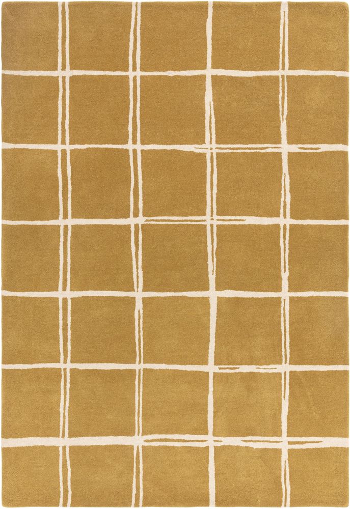 Asiatic London Contemporary Design Albany Rug - Grid Gold