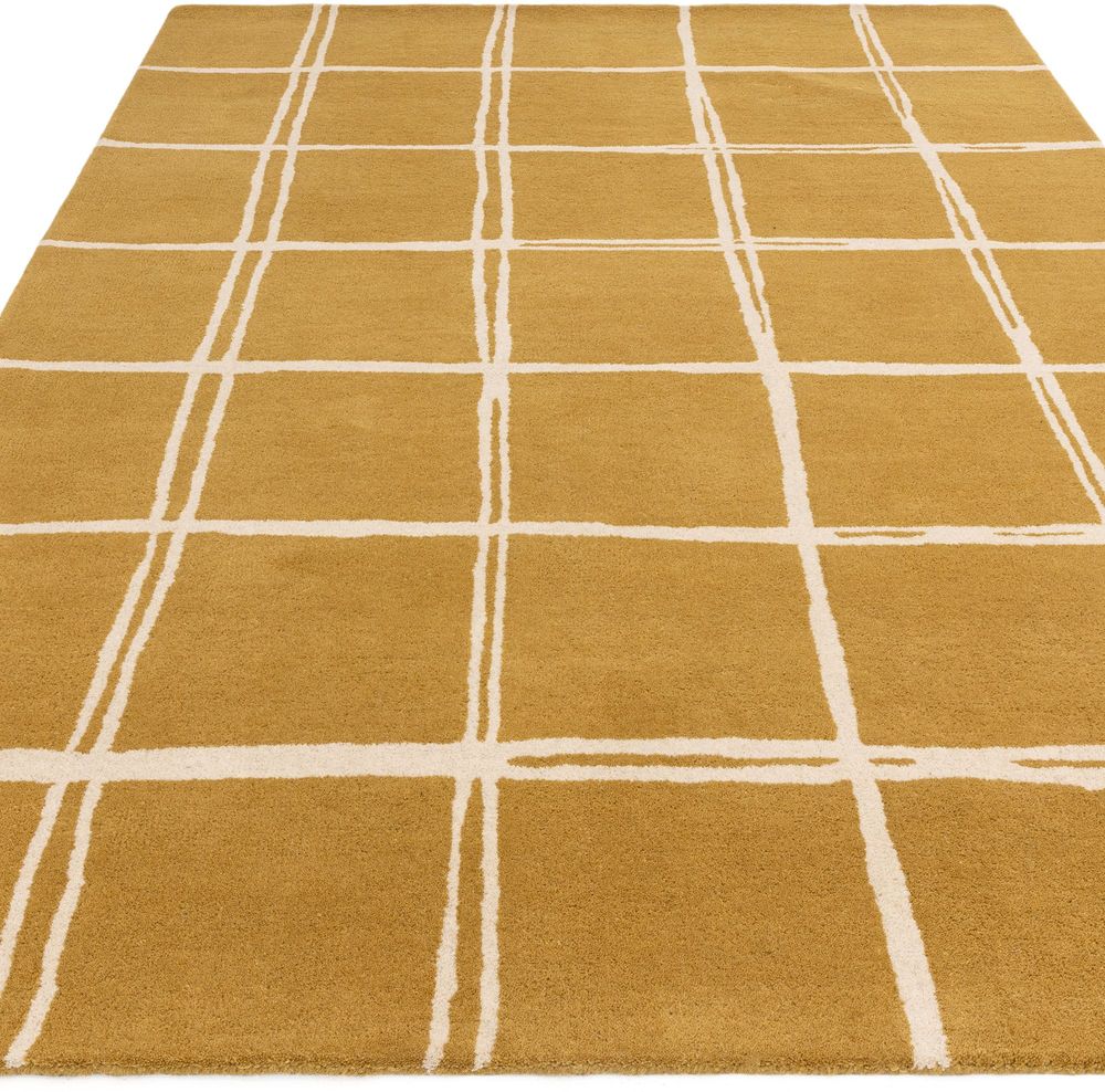 Asiatic London Contemporary Design Albany Rug - Grid Gold