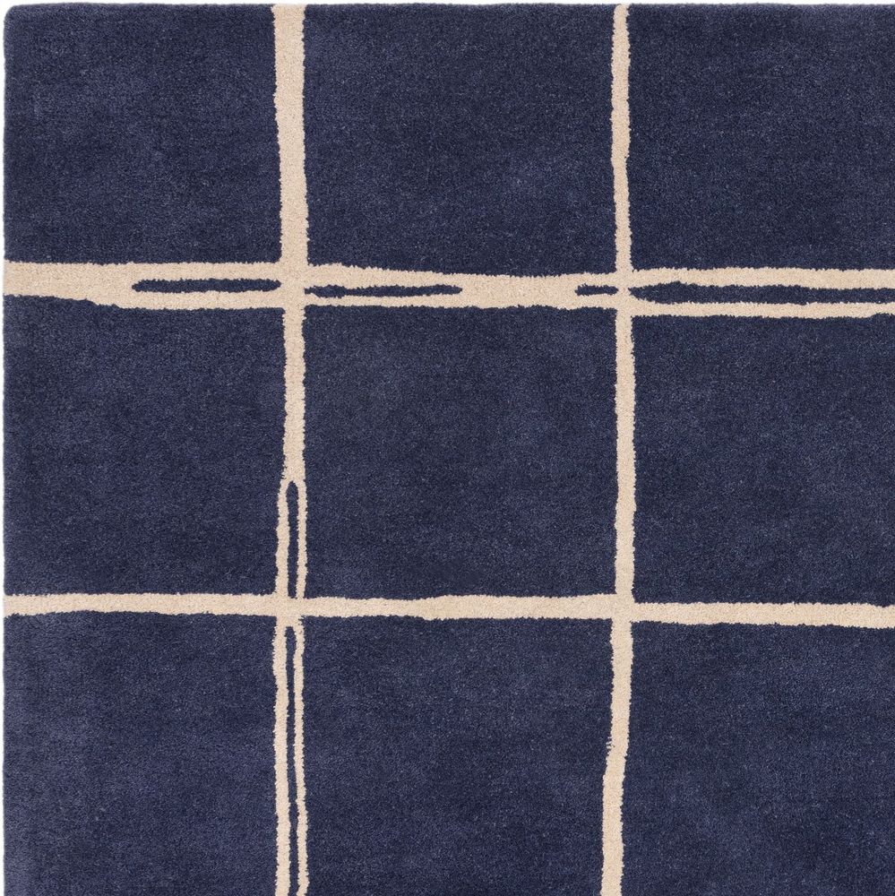 Asiatic London Contemporary Design Albany Rug - Grid Marine