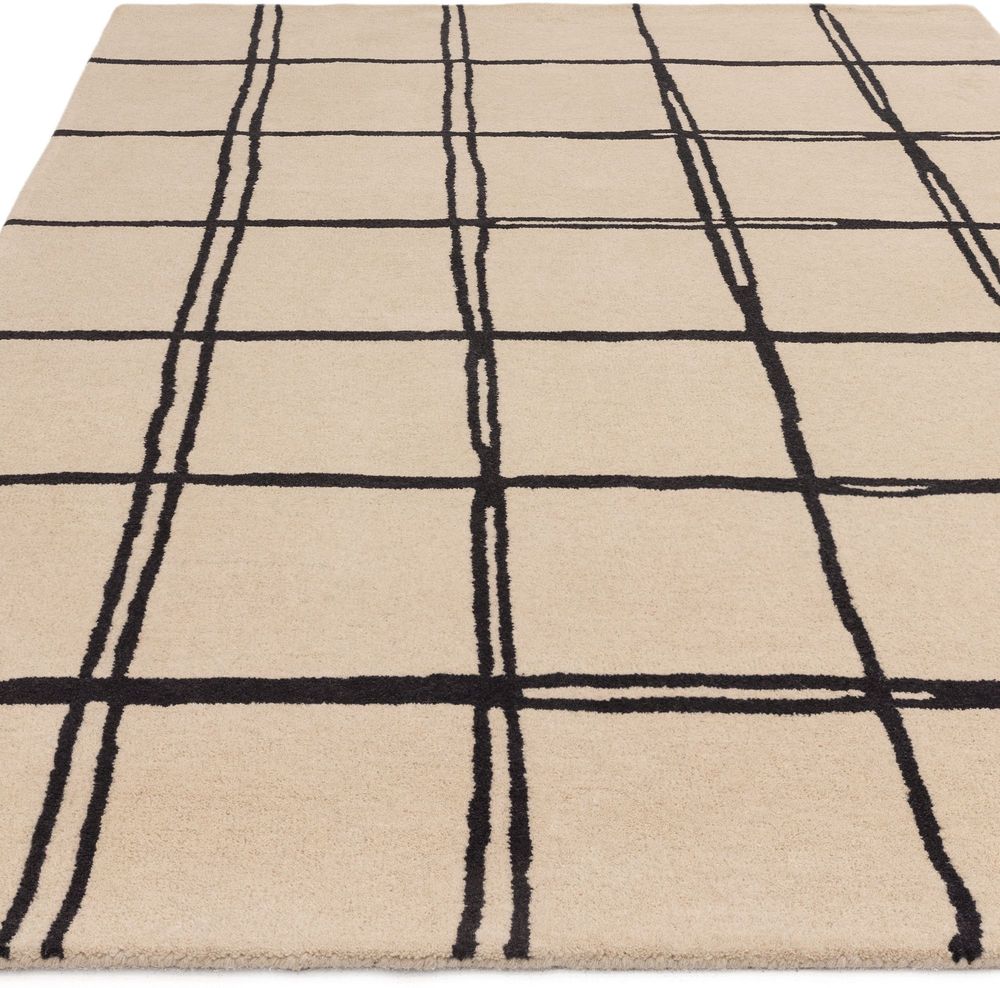 Asiatic London Contemporary Design Albany Rug - Grid Monochrome