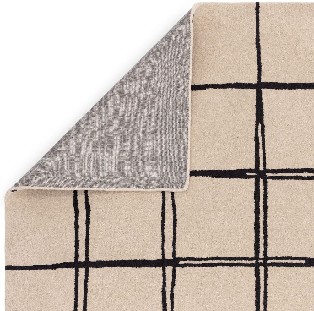 Asiatic London Contemporary Design Albany Rug - Grid Monochrome