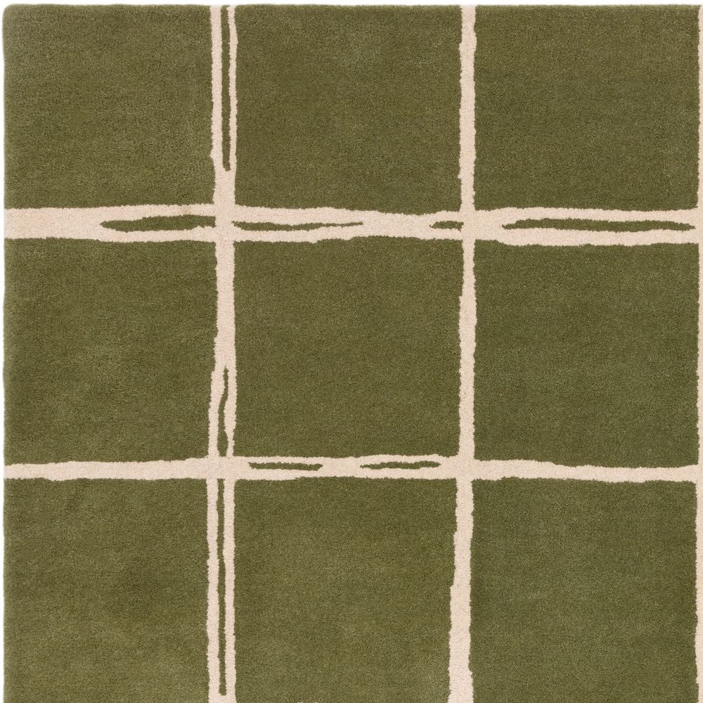 Asiatic London Contemporary Design Albany Rug - Grid Olive