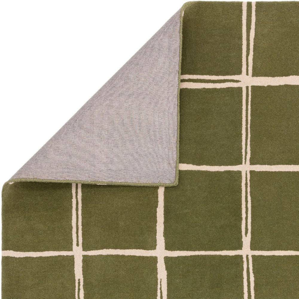 Asiatic London Contemporary Design Albany Rug - Grid Olive