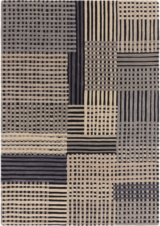 Asiatic London Contemporary Design Aspect Rug - Grey Multicolour