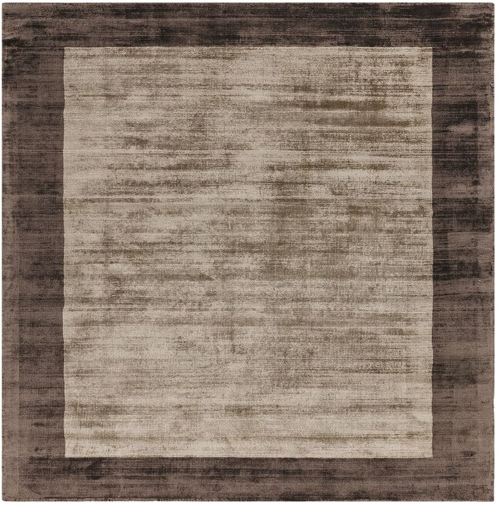 Asiatic London Contemporary Plain Blade Border Rug - Choco &amp; Mocha