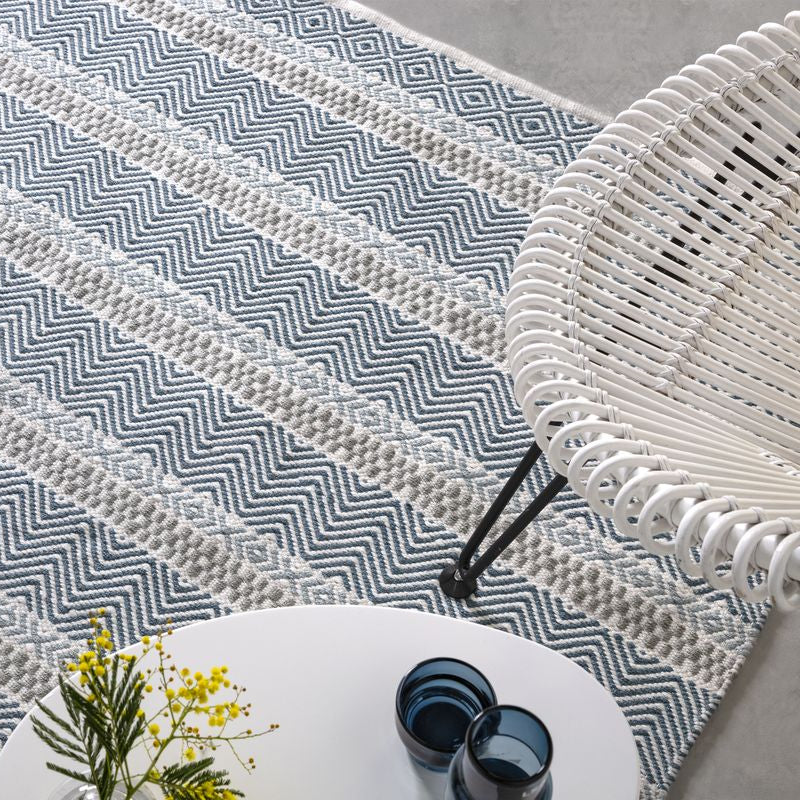 Asiatic London Natural Weaves Boardwalk Outdoor Rug - Blue Multicolour