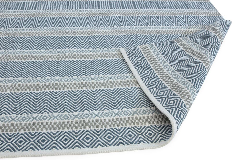 Asiatic London Natural Weaves Boardwalk Outdoor Rug - Blue Multicolour