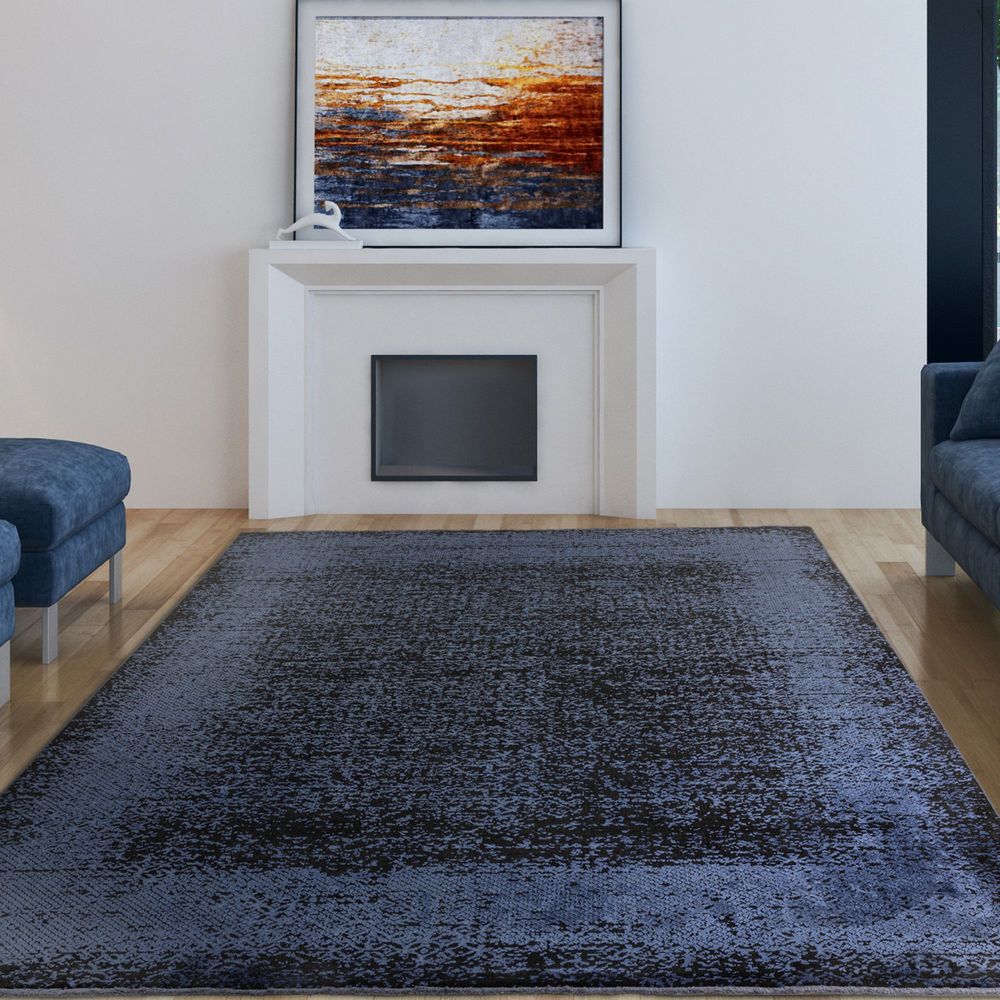 Asiatic London Contemporary Design Elodie Rug - Indigo &amp; Black