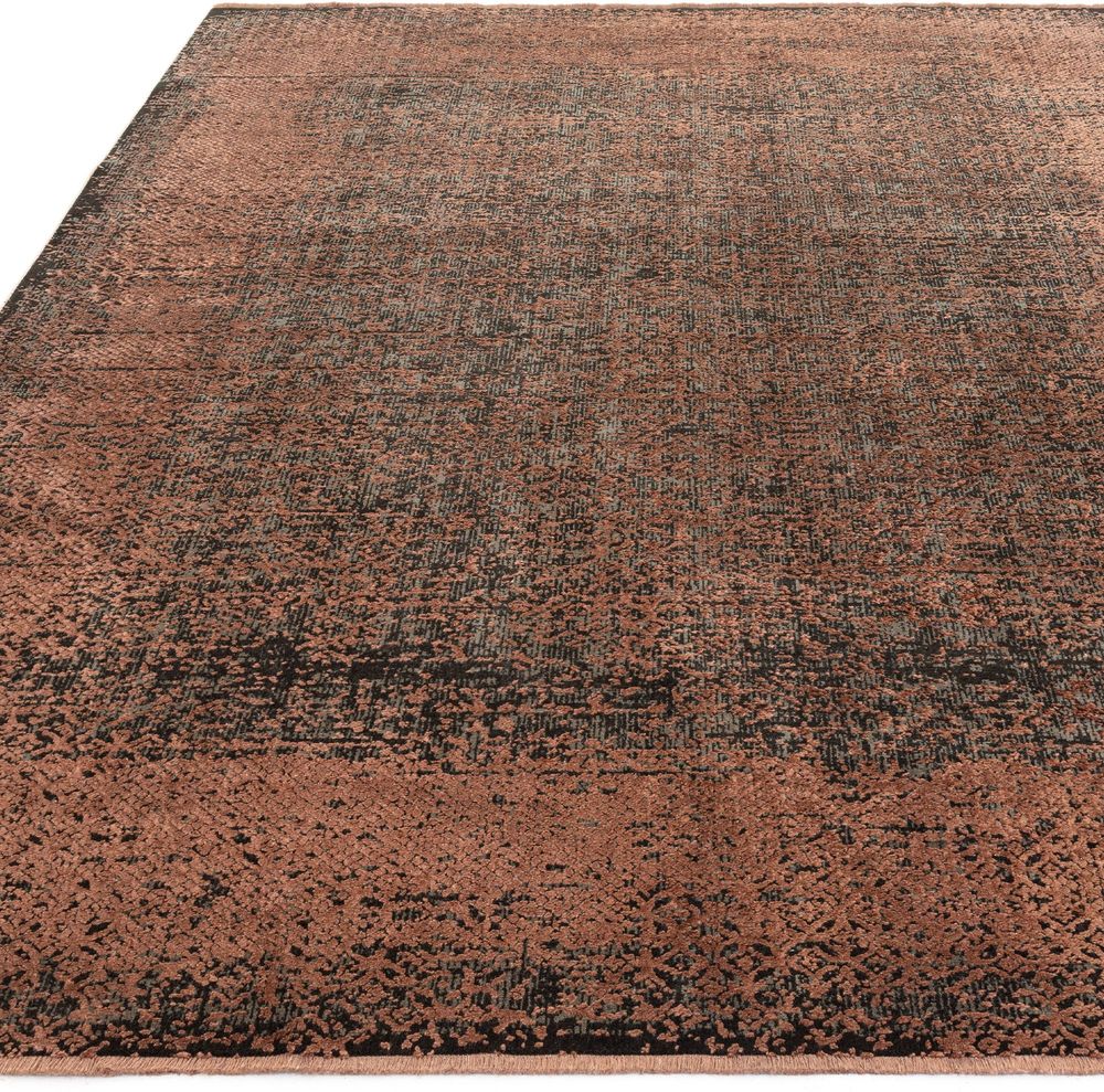 Asiatic London Contemporary Design Elodie Rug - Terracotta &amp; Black