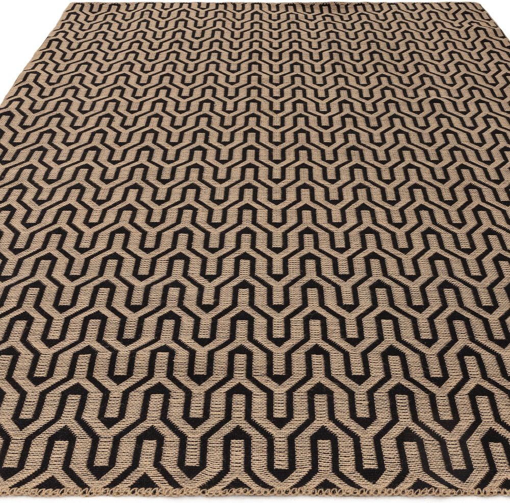 Asiatic London Natural Weaves Global Rug - Black Lattice